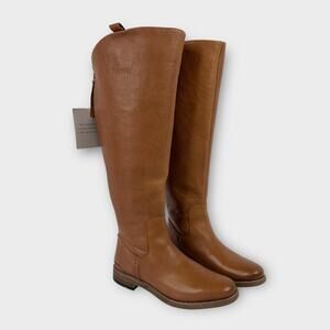 Franco Sarto Meyer Wide Calf Leather Knee High Boot Size 7.5M NEW